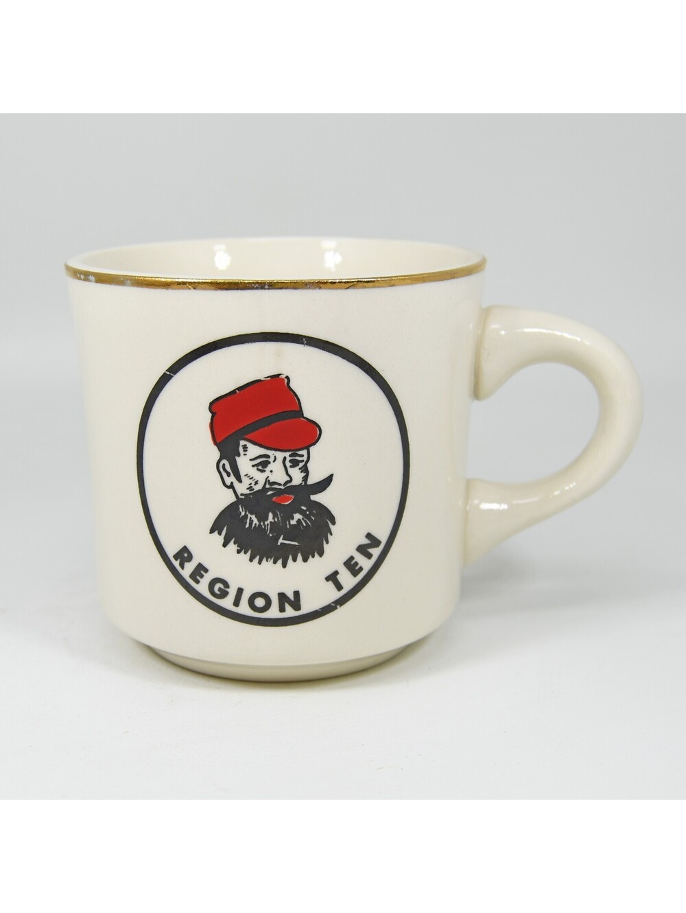 VTG Boy Scouts Region Ten Coffee Mug Cup Paul Bunyan Minnesota Dakota Montana